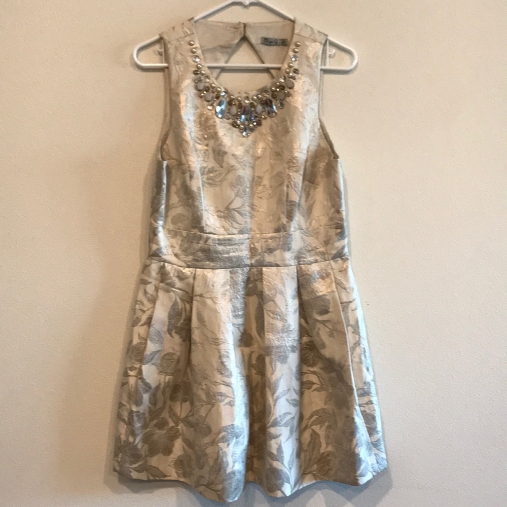 Eliza J floral gem dress